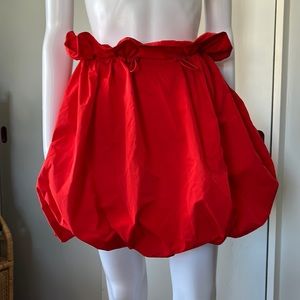 H&M Red Poof Skirt